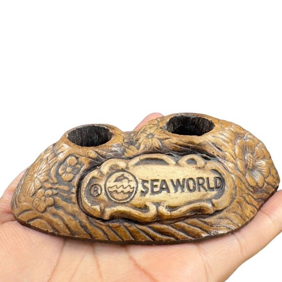 Vintage Whale SeaWorld Set Salt Pepper Shakers Treasure Craft Made USA Ceramic - Picture 11 of 12